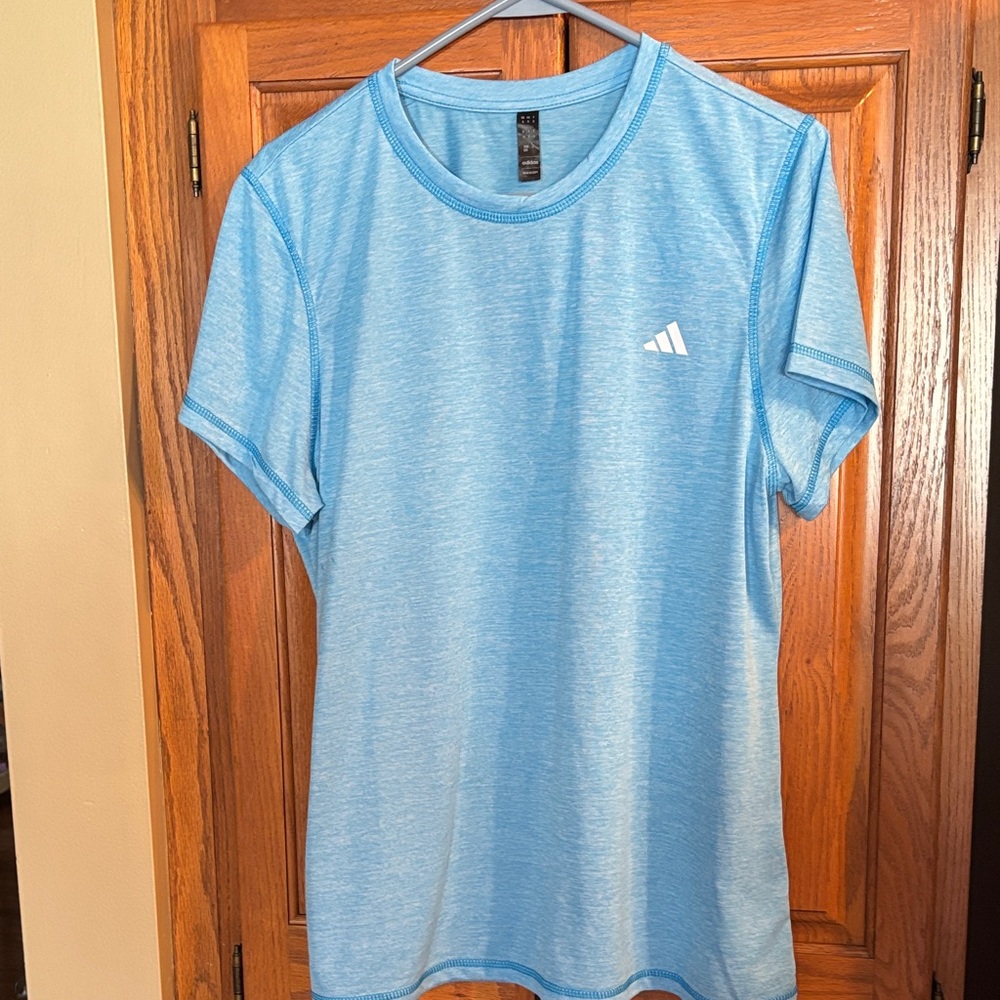 Adidas Sky Blue Crew Neck Tee
